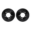 8002-21023 Drilled/Slotted Brake Rotors [Black], 1995-2002 Kia/Hyundai/Genesis, Position: Front - image 1