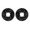 8002-22000 Drilled/Slotted Brake Rotors [Black], 1974-1979 Multiple Makes/Models, Position: Front