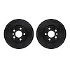 8002-27001 Drilled/Slotted Brake Rotors [Black], 2007-2018 Multiple Makes/Models, Position: Front - image 1