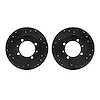 8002-27031 Drilled/Slotted Brake Rotors [Black], 2000-2004 Multiple Makes/Models, Position: Rear - image 1