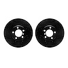 8002-31000 Drilled/Slotted Brake Rotors [Black], 2012-2021 BMW, Position: Front
