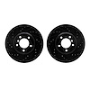 8002-31002 Drilled/Slotted Brake Rotors [Black], 2006-2013 BMW, Position: Front - image 1