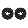 8002-31007 Drilled/Slotted Brake Rotors [Black], Fits Select Multiple Makes/Models, Position: Front - image 1