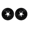 8002-31036 Drilled/Slotted Brake Rotors [Black], 2010-2018 BMW, Position: Front - image 1