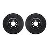 8002-31040 Drilled/Slotted Brake Rotors [Black], 2009-2017 BMW, Position: Front - image 1
