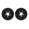 8002-31073 Drilled/Slotted Brake Rotors [Black], Fits Select Multiple Makes/Models, Position: Rear - image 1