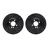 8002-32001 Drilled/Slotted Brake Rotors [Black], 2002-2006 Mini, Position: Front - image 1