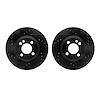 8002-32003 Drilled/Slotted Brake Rotors [Black], 2002-2008 Mini, Position: Front - image 1