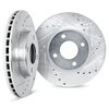 8002-32004 Drilled/Slotted Brake Rotors [Black], 2007-2015 Mini, Position: Front - image 2