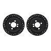 8002-32016 Drilled/Slotted Brake Rotors [Black], 2009-2014 Mini, Position: Rear - image 1