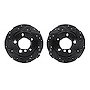 8002-32018 Drilled/Slotted Brake Rotors [Black], 2011-2016 Mini, Position: Rear - image 1