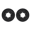 8002-37003 Drilled/Slotted Brake Rotors [Black], 1986-2005 Multiple Makes/Models, Position: Front - image 1