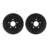 8002-39000 Drilled/Slotted Brake Rotors [Black], Fits Select Multiple Makes/Models, Position: Front - image 1