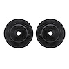 8002-39013 Drilled/Slotted Brake Rotors [Black], 1971-1981 Mopar, Position: Front - image 1