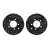 8002-39017 Drilled/Slotted Brake Rotors [Black], 2007-2017 Multiple Makes/Models, Position: Rear - image 1