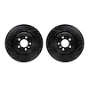 8002-40036 Drilled/Slotted Brake Rotors [Black], Fits Select Mopar, Position: Front - image 1