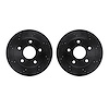 8002-40044 Drilled/Slotted Brake Rotors [Black], 2005-2010 Multiple Makes/Models, Position: Front - image 1