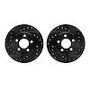 8002-40052 Drilled/Slotted Brake Rotors [Black], 1995-1999 Mopar, Position: Front - image 1