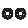 8002-40059 Drilled/Slotted Brake Rotors [Black], 2000-2001 Mopar, Position: Front - image 1