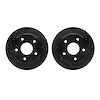 8002-40060 Drilled/Slotted Brake Rotors [Black], 2000-2001 Mopar, Position: Front - image 1
