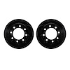 8002-40061 Drilled/Slotted Brake Rotors [Black], 2003-2008 Mopar, Position: Front - image 1