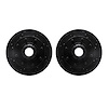 8002-40064 Drilled/Slotted Brake Rotors [Black], 1994-1999 Mopar, Position: Front - image 1