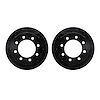 8002-40065 Drilled/Slotted Brake Rotors [Black], 2000-2002 Mopar, Position: Front - image 1