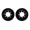 8002-40066 Drilled/Slotted Brake Rotors [Black], Fits Select Mopar, Position: Front - image 1