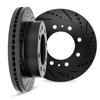 8002-40066 Drilled/Slotted Brake Rotors [Black], Fits Select Mopar, Position: Front - image 2