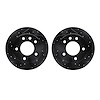 8002-40073 Drilled/Slotted Brake Rotors [Black], 2002-2006 Multiple Makes/Models, Position: Front - image 1