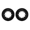 8002-40104 Drilled/Slotted Brake Rotors [Black], 2002-2006 Multiple Makes/Models, Position: Rear - image 1