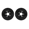 8002-42005 Drilled/Slotted Brake Rotors [Black], Fits Select Mopar, Position: Front - image 1