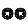 8002-42012 Drilled/Slotted Brake Rotors [Black], 1999-2006 Mopar, Position: Front - image 1