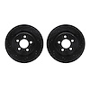 8002-42020 Drilled/Slotted Brake Rotors [Black], 2011-2012 Mopar, Position: Front - image 1