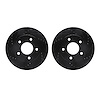 8002-45003 Drilled/Slotted Brake Rotors [Black], 1983-1996 GM, Position: Front - image 1