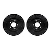 8002-46027 Drilled/Slotted Brake Rotors [Black], 2005-2013 GM, Position: Front - image 1
