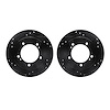 8002-47046 Drilled/Slotted Brake Rotors [Black], 1999-2004 Multiple Makes/Models, Position: Front - image 1