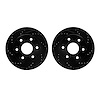 8002-48008 Drilled/Slotted Brake Rotors [Black], 1999-2008 GM, Position: Front - image 1