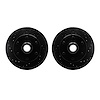 8002-48022 Drilled/Slotted Brake Rotors [Black], 1994-2002 GM, Position: Front - image 1
