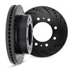 8002-48028 Drilled/Slotted Brake Rotors [Black], 1976-1996 GM, Position: Front - image 2