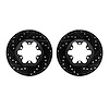 8002-48032 Drilled/Slotted Brake Rotors [Black], 2004-2008 GM, Position: Front - image 1