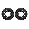 8002-48047 Drilled/Slotted Brake Rotors [Black], Fits Select GM, Position: Front - image 1