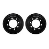 8002-48059 Drilled/Slotted Brake Rotors [Black], 1999-2020 GM, Position: Rear - image 1