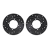 8002-50002 Drilled/Slotted Brake Rotors [Black], 1985-1994 GM, Position: Front - image 1