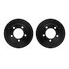 8002-54006 Drilled/Slotted Brake Rotors [Black], 1976-1993 Ford/Lincoln/Mercury/Mazda, Position: Front - image 1