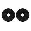 8002-54014 Drilled/Slotted Brake Rotors [Black], 1983-1992 Ford/Lincoln/Mercury/Mazda, Position: Front - image 1