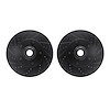 8002-54028 Drilled/Slotted Brake Rotors [Black], 2004-2006 Ford/Lincoln/Mercury/Mazda, Position: Front - image 1