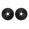 8002-54058 Drilled/Slotted Brake Rotors [Black], 2004-2019 Multiple Makes/Models, Position: Front - image 1