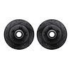8002-54071 Drilled/Slotted Brake Rotors [Black], 1991-1994 Ford/Lincoln/Mercury/Mazda, Position: Front - image 1