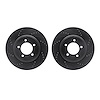 8002-54078 Drilled/Slotted Brake Rotors [Black], 2006-2010 Ford/Lincoln/Mercury/Mazda, Position: Front - image 1